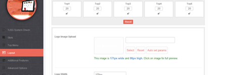 YJSG Template Framework v2.0.0<br/>Smartline logo settings