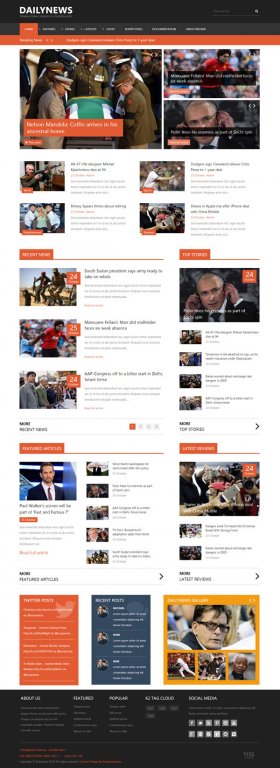 Dailynews - News Joomla Template
