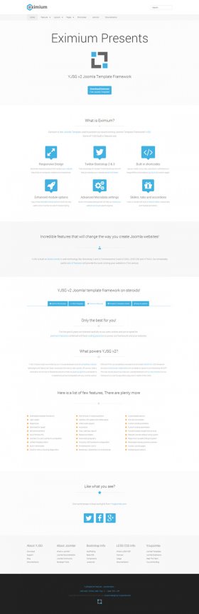 Eximium - Free Joomla Template Powered by Yjsg v2