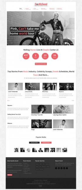 Qualitysound - Responsive Music Joomla! Template