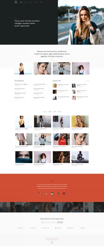 Brook -  Lifestyle Blog Joomla Template