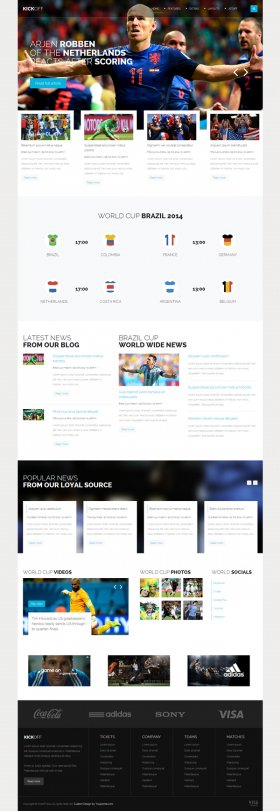 Kickoff - Joomla Sports Magazine Template