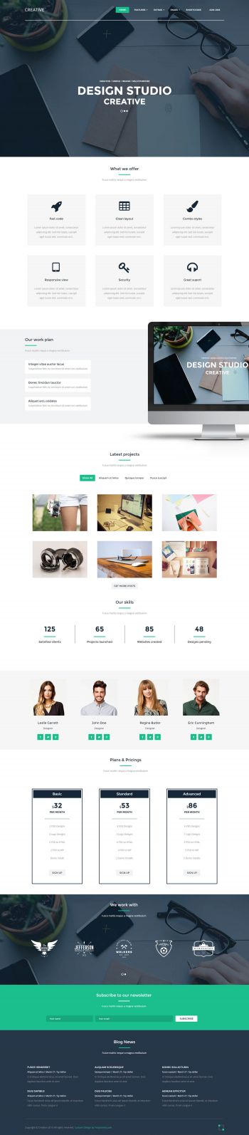 Creative - Designer Web Studio Joomla Template